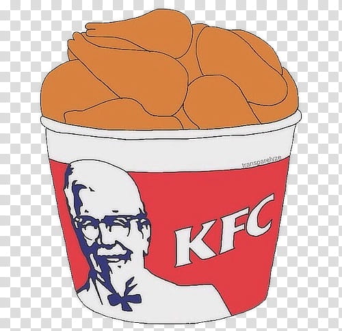 , bucket of KFC chicken illustration transparent background PNG clipart