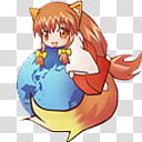 FireFox Tan Icon V Update, Firefox-Tan Icon , brown haired female anime character transparent background PNG clipart