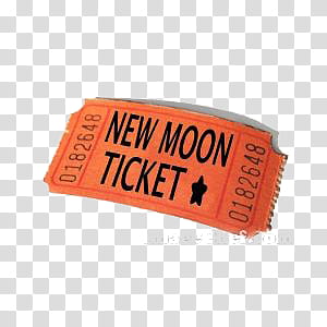 Tickets, new moon ticket transparent background PNG clipart