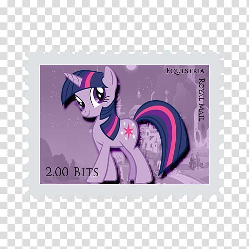 Pony Stamps , . Bits Equestria Royal Mail postage stamp transparent background PNG clipart