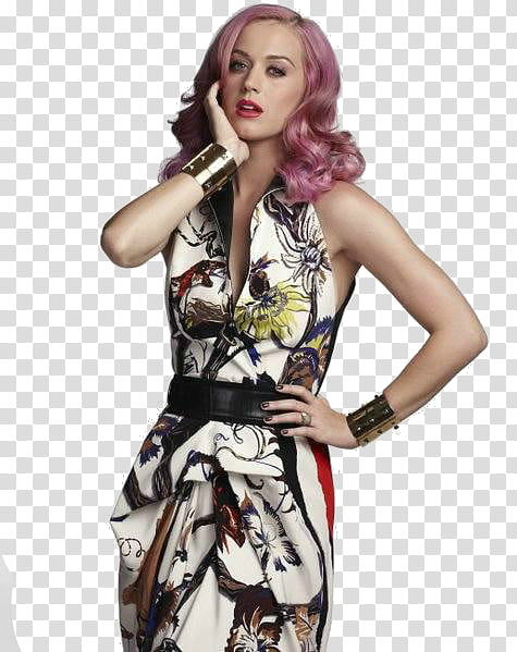 Katy Perry, standing woman with left hand akimbo transparent background PNG clipart