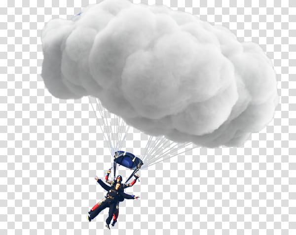 Cartoon Cloud, Parachuting, Parachute, Paratrooper, Paragliding, Cloudm New York Bowery, Sky, Air Sports transparent background PNG clipart