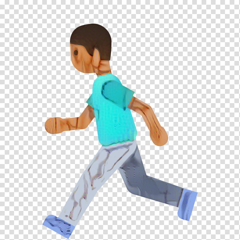 Joint Emoji, Cartoon, Running, Walking, Emoticon, Exercise, Standing, Figurine transparent background PNG clipart