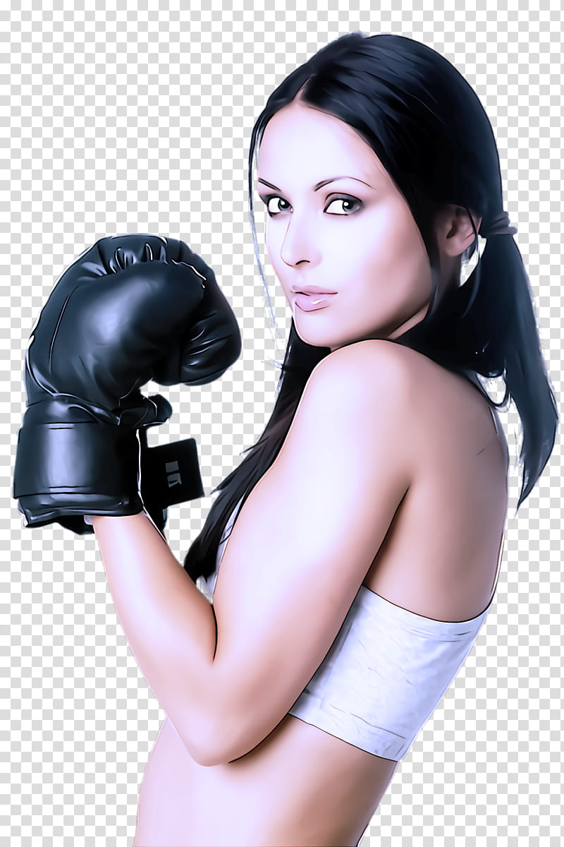 Boxing glove, Arm, Boxing Equipment, Muscle, Hand, Elbow, Striking Combat Sports, Black Hair transparent background PNG clipart