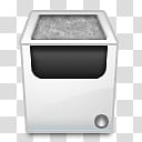 Ethereal Icons , Recycle Bin, Empty, white and black home appliance illustration transparent background PNG clipart