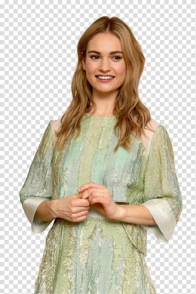 Lily James transparent background PNG clipart