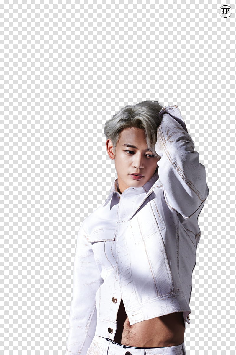 Shinee, man wearing gray denim jacket transparent background PNG clipart