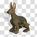 Spore creature European hare , brown rabbit transparent background PNG clipart