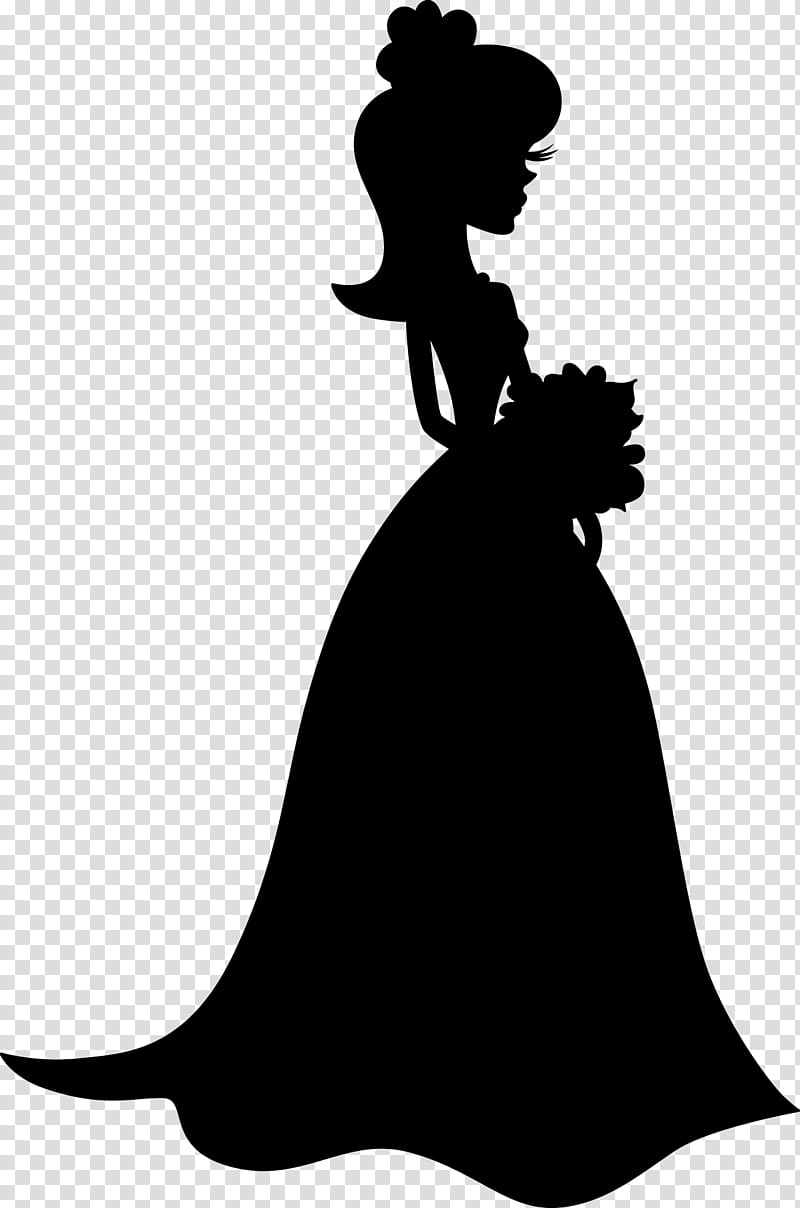 Wedding Dress Drawing, Silhouette, Woman, Evening Gown, Fashion, Blackandwhite, Victorian Fashion, Style transparent background PNG clipart