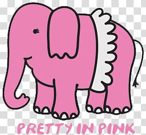 lovely s, pink and white elephant transparent background PNG clipart
