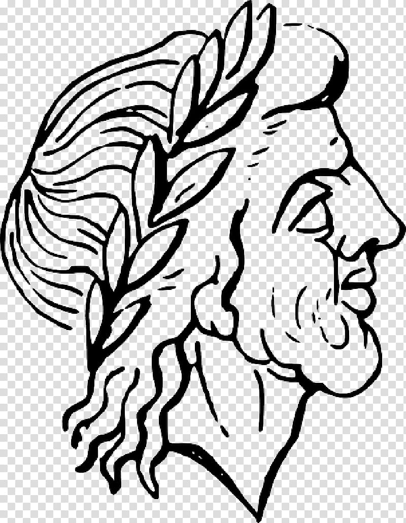 Leaf Drawing, Ancient Rome, Roman Art, White, Line Art, Blackandwhite, Head, Coloring Book transparent background PNG clipart