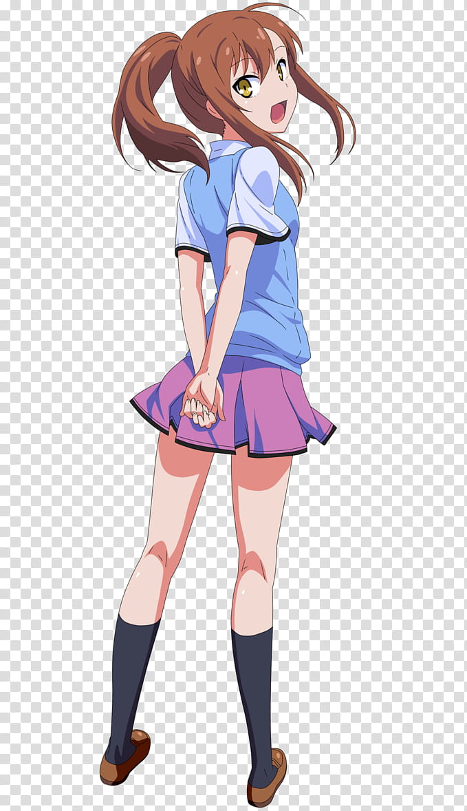 Nanami Aoyama, woman in blue shirt anime character transparent background PNG clipart
