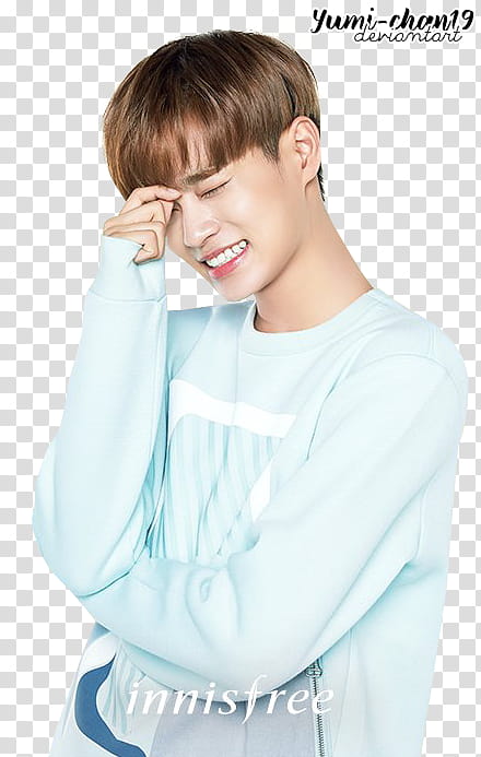 WANNA ONE, smiling Yumi-Chan transparent background PNG clipart