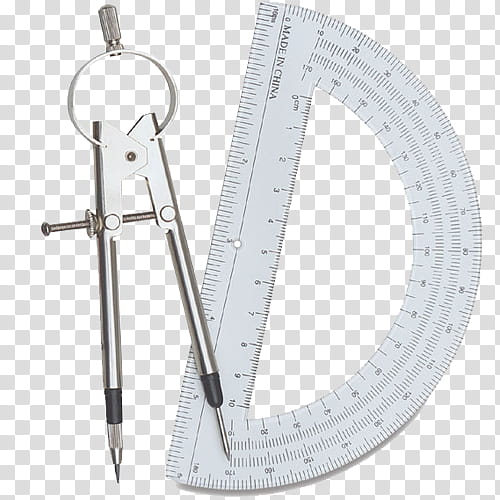 School, two gray measuring tools transparent background PNG clipart