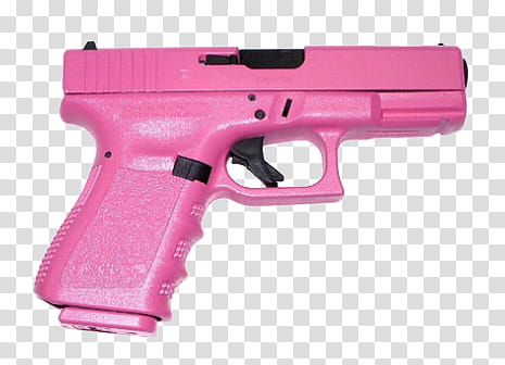 pink and black semi-automatic pistol transparent background PNG clipart