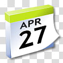 WinXP ICal, Apr  date illustration transparent background PNG clipart