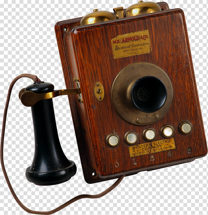 Vintage, vintage brown and black phone transparent background PNG clipart
