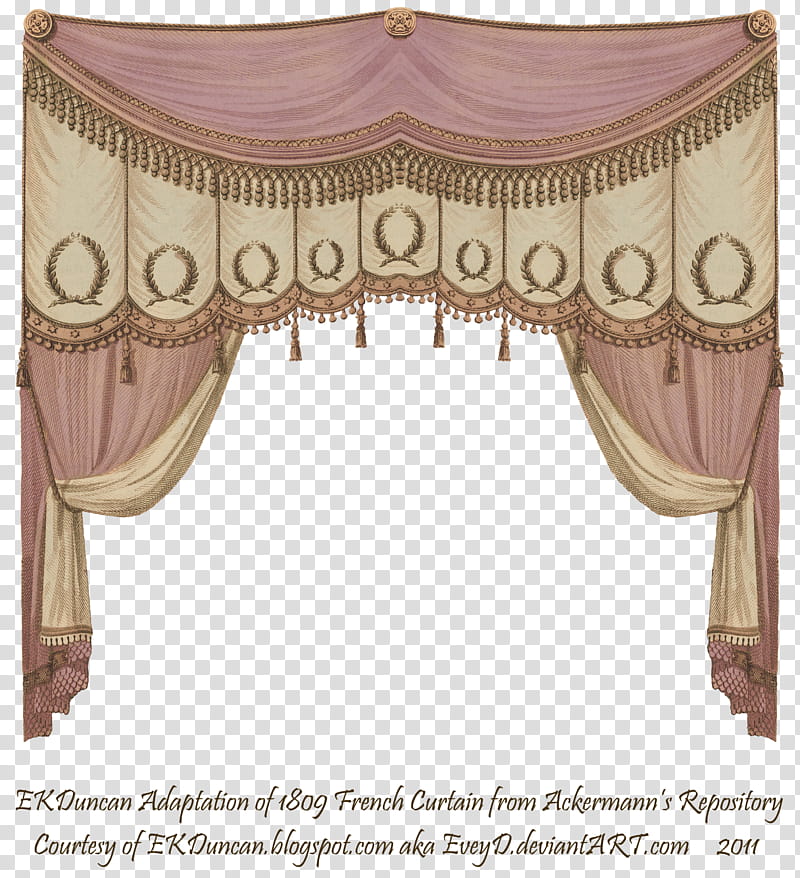 EKD  Curtain Rose, brown and pink curtain transparent background PNG clipart
