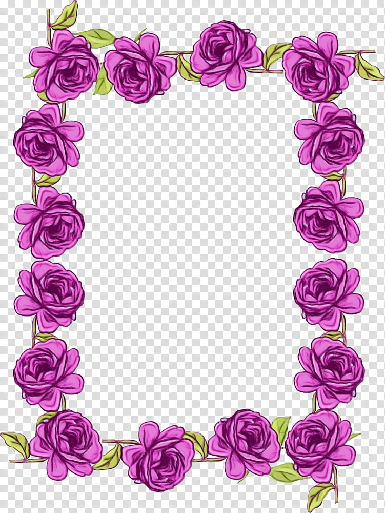 Pink Flower Frame, Garden Roses, Purple, Flower Bouquet, Petal, Violet, Lilac, Frame transparent background PNG clipart