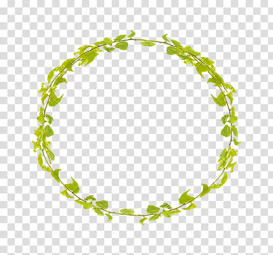 Green Leaf, Circle, Disk, Branch, Ornament, Line, Body Jewelry, Oval transparent background PNG clipart