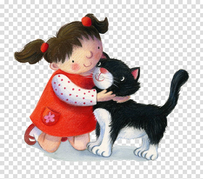 toy cat play toddler child, Doll, Figurine, Plush transparent background PNG clipart