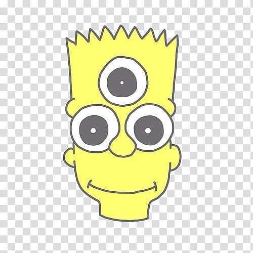 SA Y PEOPLE, Simpson character with three eyes illustration transparent background PNG clipart