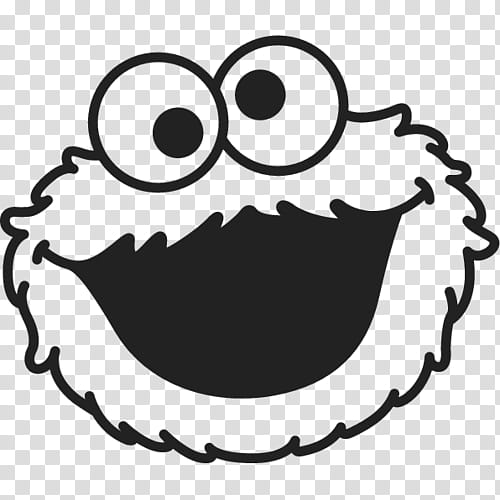 Bird Line Drawing, Cookie Monster, Elmo, Black And White Cookie, Biscuits, Kermit The Frog, Big Bird, Sesame Street transparent background PNG clipart