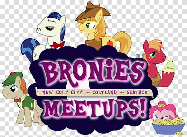 Bronies Meetups logo v, Bronies meetups text transparent background PNG clipart