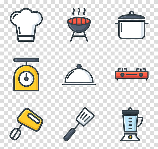 Restaurant Icon, Kitchen, Kitchenware, Cooking, Cookware, Crock, Yellow, Technology transparent background PNG clipart