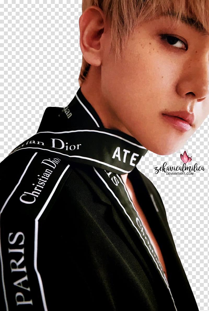 EXO Baekhyun Lined, man looking sideways transparent background PNG clipart