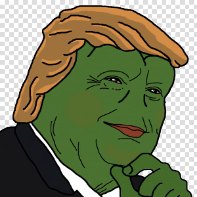 Donald Trump Pepe Version transparent background PNG clipart