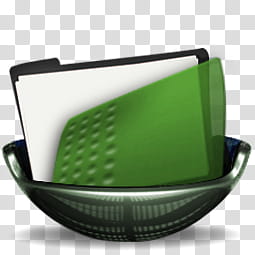 Sphere   , green folder on black bowl transparent background PNG clipart