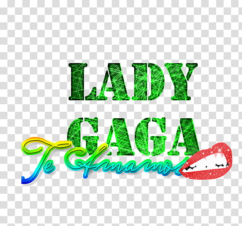 Lady Gaga Te amamos transparent background PNG clipart