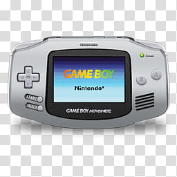 Game Boy Advance Icon, Gameboy Silver (shadow) x transparent background PNG clipart