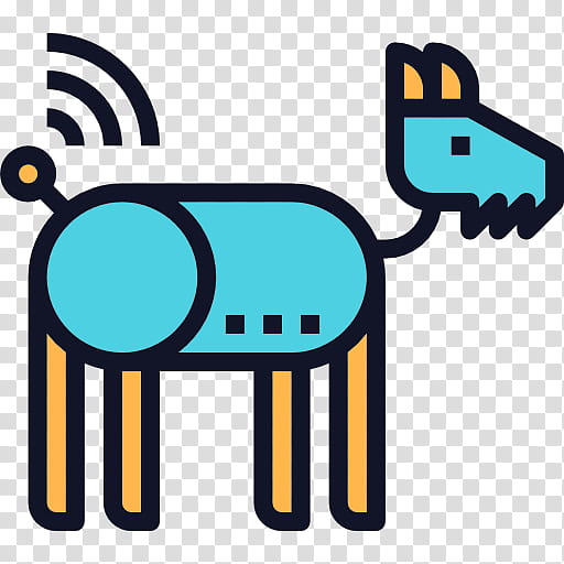 Dog Logo, Pet, Robotic Pet, Robotics, Animal, Yellow, Text, Line transparent background PNG clipart