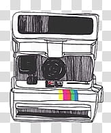 Ambertutoss, white Polaroid camera transparent background PNG clipart