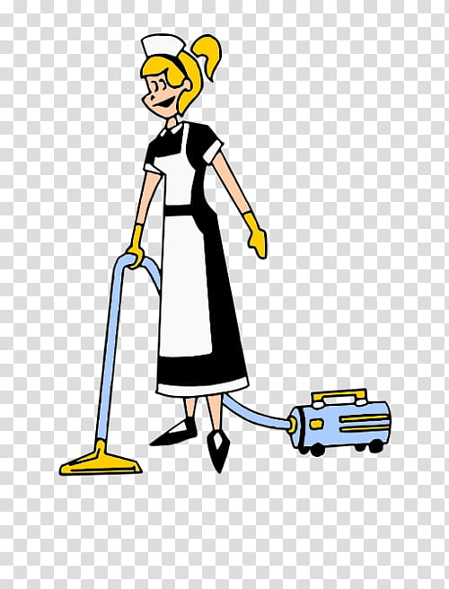 Cartoon, Cartoon, Profession, Maid, Cleaning, Charwoman, Construction Worker, Cleanliness transparent background PNG clipart