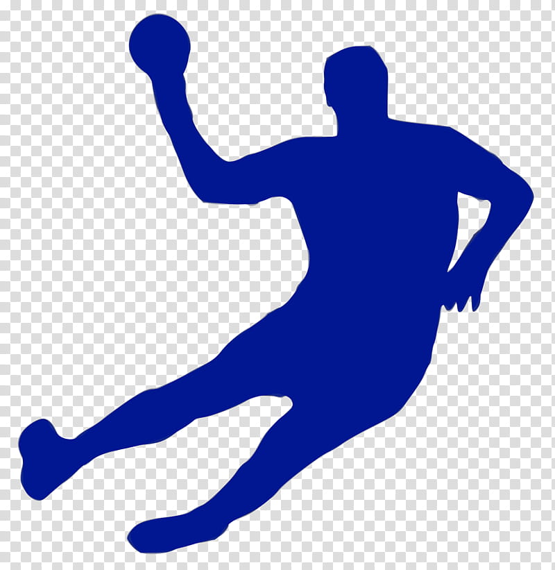 Handball Blue, Handball Player, Goalkeeper, Handball Goalkeeper, Silhouette, Sports, Joint, Line transparent background PNG clipart