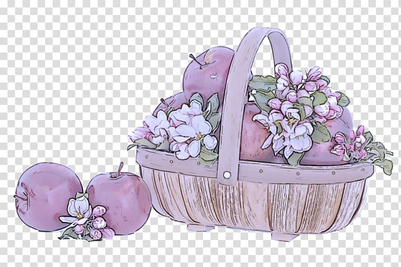 flower girl basket basket purple lilac gift basket, Hamper, Present, Plant, Cut Flowers transparent background PNG clipart