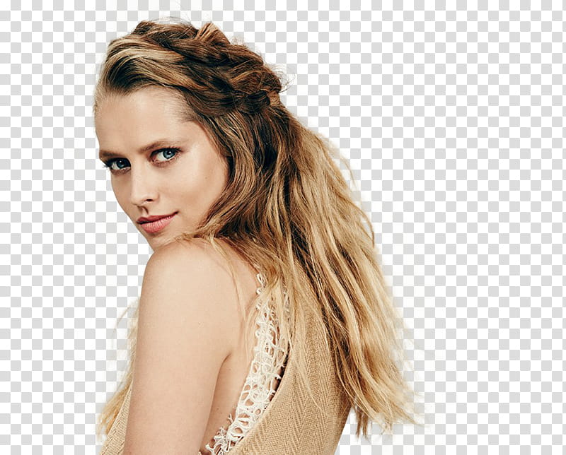 Teresa Palmer, Teresa Palmer wearing beige and white sleeveless top transparent background PNG clipart