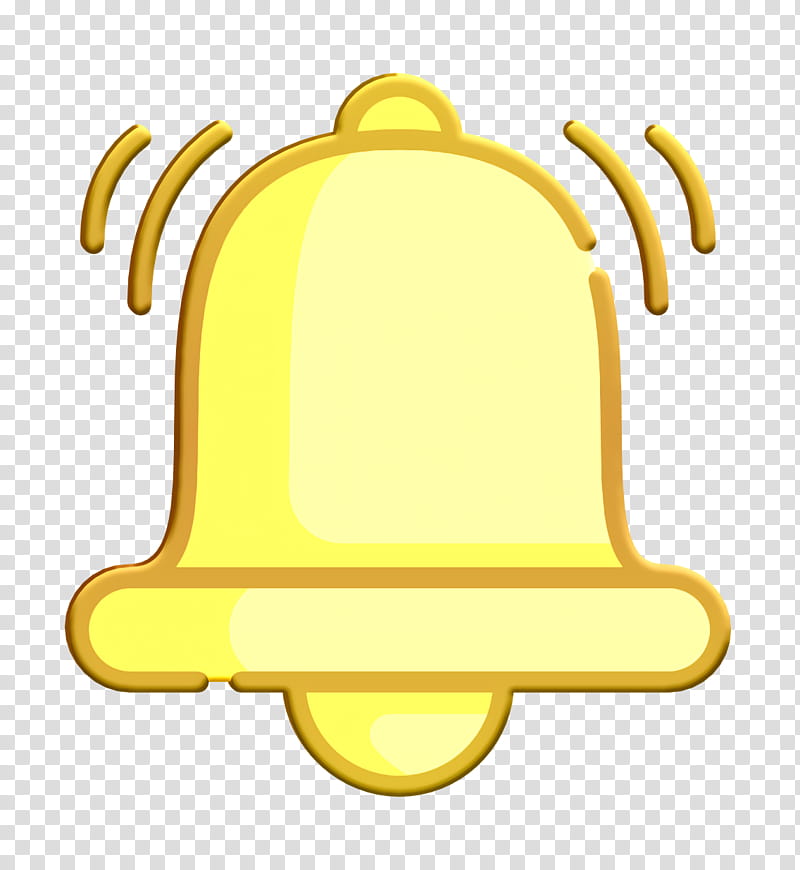 Bell icon University icon, Yellow transparent background PNG clipart