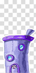 purple house artwork transparent background PNG clipart