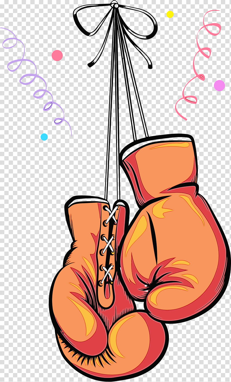 cartoon peach, Boxing Glove, Boxing Day, Watercolor, Paint, Wet Ink, Cartoon transparent background PNG clipart