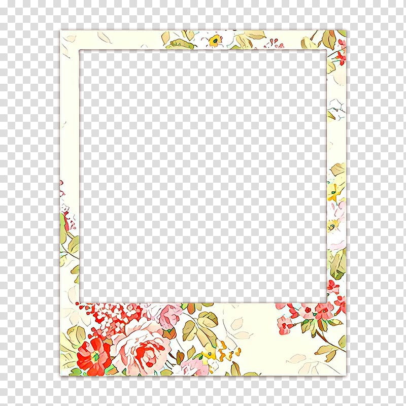 Floral Design Frame, Cartoon, Frames, Rectangle, Yellow, Meter, Paper Product, Stationery transparent background PNG clipart