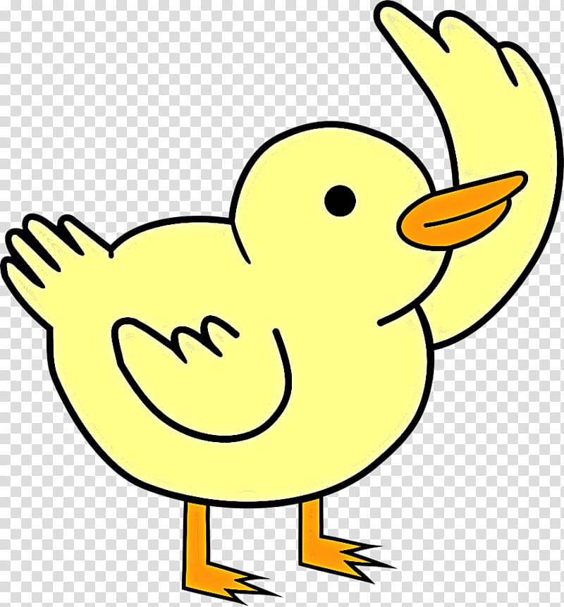 yellow beak bird cartoon ducks, geese and swans, Ducks Geese And Swans, Line Art, Water Bird, Pleased transparent background PNG clipart