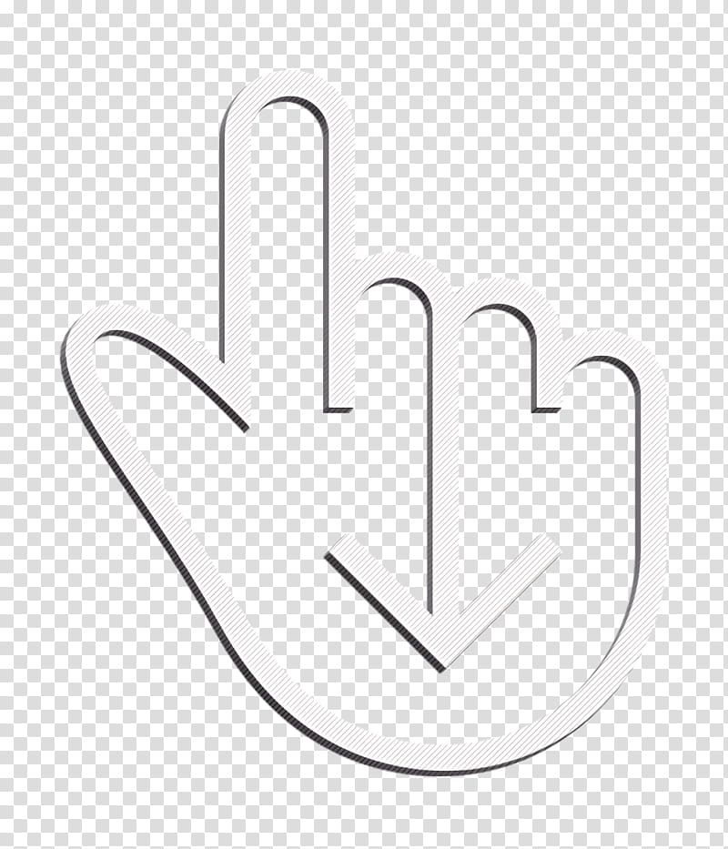 down icon finger icon gesture icon, Hand Icon, One Icon, Swipe Icon, Logo, Text transparent background PNG clipart