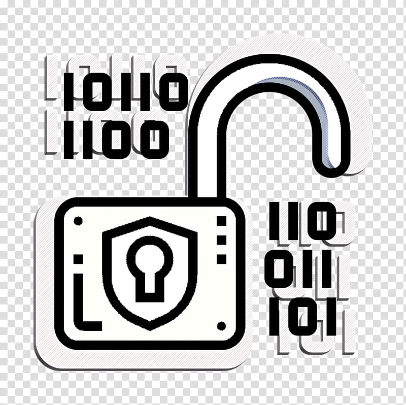 Cyber Crime icon Unlock icon Online security icon, Text, Logo, Number, Symbol transparent background PNG clipart