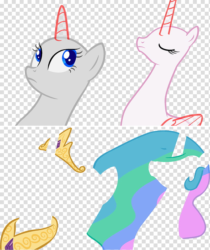 Base X and Celestia, gray and red My Little Pony character illustration transparent background PNG clipart