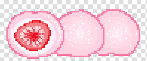 Pixel , round pink fruit illustration transparent background PNG clipart