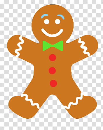 Navidad, Gingerbread man illustration transparent background PNG clipart |  HiClipart